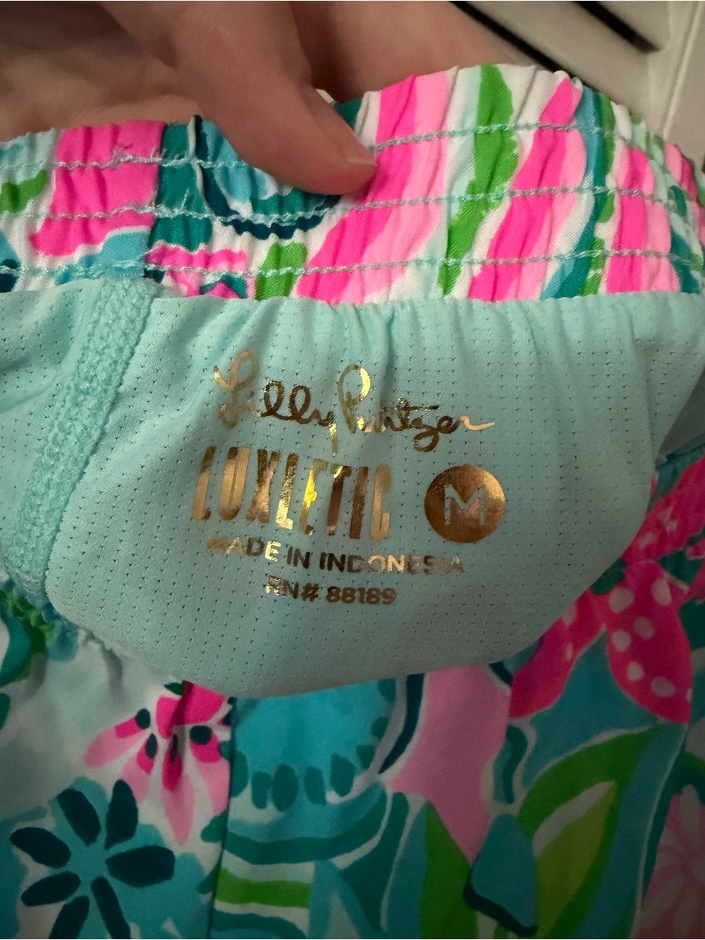 Lilly Pulitzer Ocean Trail Shorts Golden Hour - Picture 3 of 5
